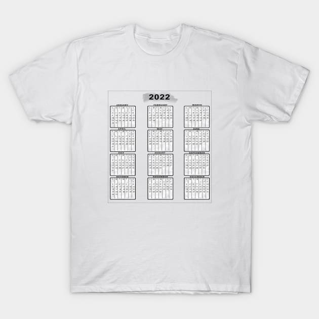 Calendar 2022. Planning Business T-Shirt by ArticArtac